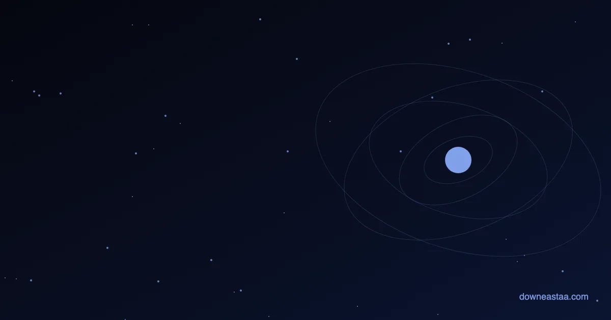 A low full Moon glowing gold just above a dark southern horizon in a star-dusted June sky